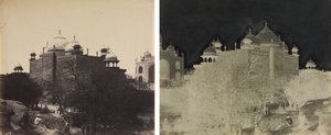 Taj Mahal, Vista Traseira da Casa de Repouso, com Figura