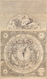 Um Relógio Astronómico e Cronológico mostrando todas as Partes Mais Úteis de um Almanack (gravura) de John Naylor