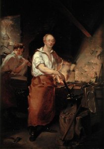 Patrick Lyon na Forja, c.1826 (óleo sobre tela)