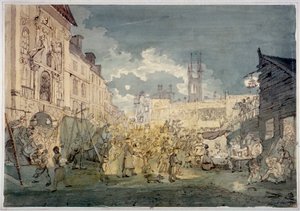 Bartholomew Fair, West Smithfield, City of London, 1813.                                