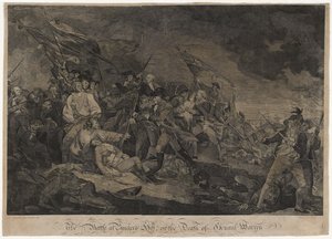 A Batalha de Bunker&39;s Hill ou A Morte do General Warren, c. 1798-1817 (gravura) de John Norman
