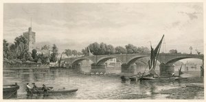 Ponte de Putney, em Londres de John O