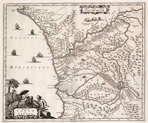 Carta do Congo e de Angola, África de John Ogilby