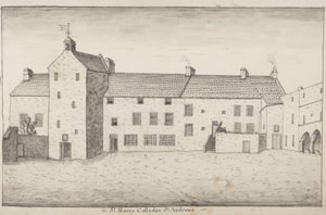St Andrews Delineado - St Marys Colledge St Andrews (caneta e papel) de John Oliphant