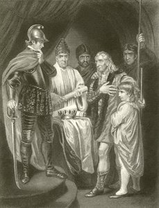 Balliol entregando sua coroa para Edward I de John Opie