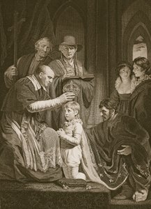 A coroação de Henrique VI, gravada por T. Holloway, ilustração de "The History of England", de David Hume, pub. por R. Bowyer, Londres, 1812 de John Opie