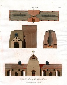 Forno de fundição patenteado de Birch de John Pass