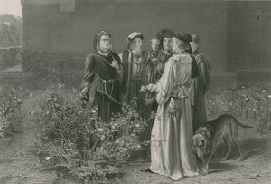 A cena no jardim do templo, rei Henrique VI, primeira parte de John Pettie