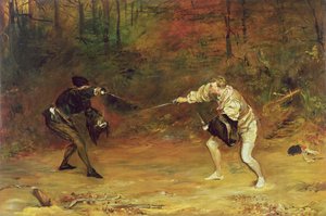 Para a Morte: Uma Espada e Adaga Lute com uma mão Bate a Morte Fria De lado, e com a outra Lança de Volta