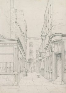 Earl&39;s Court de Little Newport Street, Londres, olhando em direção a Cranbourn Street