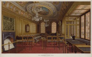 A Sala de Audiências dos Vereadores. Guildhall, City of London.