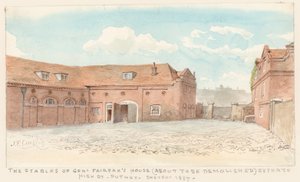 Os estábulos da Casa do General Fairfax, High Street, Putney, 1887