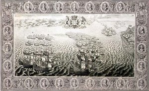 Armada (gravação a partir de uma tapeçaria) de John Pine