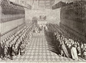 Coroação de Guilherme III na Abadia de Westminster, Londres, 1689, c1689