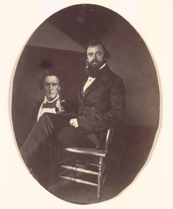 John R. Johnston com pintura de John R. Johnston