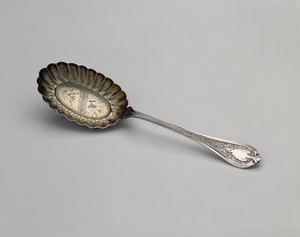 Colher, c. 1870 (prata com douramento de prata) de John R. Wendt