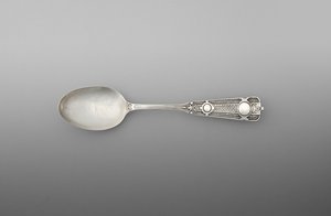 Colher de chá (uma de um par), c.1860-90 (prata) de John R. Wendt