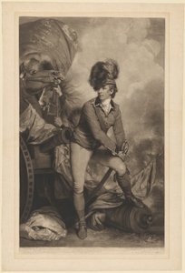 Tenente Coronel Sir Banastre Tarleton, publicado em 1782.
