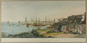 Margate, vista interna do píer, salas de banho e tirada dos construtores navais