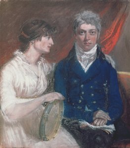 Retrato de Benjamin Thompson e da sua mulher de John Raphael Smith