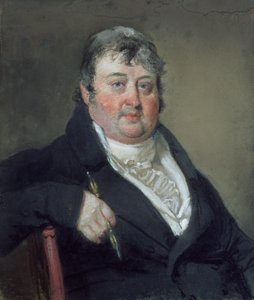 Retrato de Júlio César Ibbetson (1759-1817) (pastel sobre papel) de John Raphael Smith