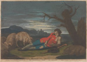 O Filho Pródigo na Miséria (1 de 5) de John Raphael Smith