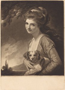 Lady Hamilton como Natureza de John Raphael Smith after George Romney