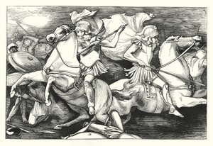 Os Grandes Irmãos Gémeos (gravura) de John Reinhard Weguelin
