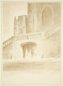Redcliffe Conduit e parte de North Porch (desenho, aguarela)