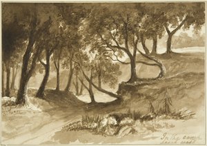 Vista no Acampamento Burwalls, Leigh Woods de John Reverend Eden