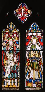A visão apocalíptica, c.1862 (vitral) de John Richard Clayton