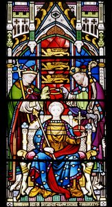 A coroação de Henrique III, 1860 (vitral) de John Richard Clayton