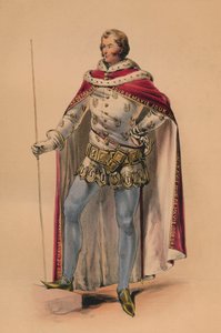 Convidado em traje para a rainha Victorias Bal Costumé, 12 de maio de 1842, 1843.