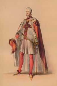 Convidado em traje para a rainha Victorias Bal Costumé, 12 de maio de 1842, 1843.
