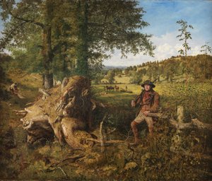 Um dia no campo (óleo sobre tela)