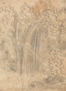 Uma queda de água de John Robert Cozens