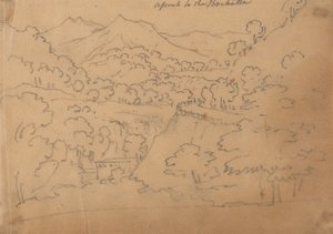 Ascensão ao Bochetta de John Robert Cozens