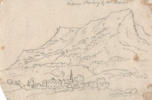 Entre Chamberg e o Monte Meliant de John Robert Cozens