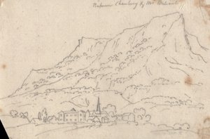 Entre Chamberg e o Monte Meliant de John Robert Cozens
