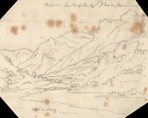 Entre La Chapelle e St. John de Maurienne de John Robert Cozens