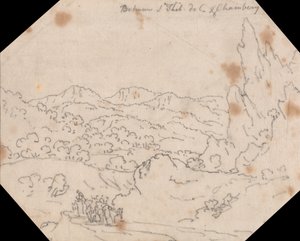 Entre Saint-Thibaud-de-Couz e Chambery de John Robert Cozens