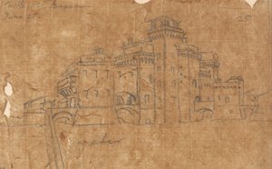 Castelo de Ferrara, 21 de junho de John Robert Cozens