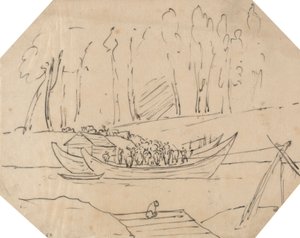 Bovinos num Barco de John Robert Cozens