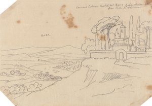 Convento entre Castel del Bosco e La Strada Scala de John Robert Cozens