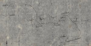 Mapa do Golfo de Nápoles de John Robert Cozens