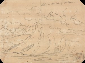 Lago no cimo do Monte Cenis de John Robert Cozens
