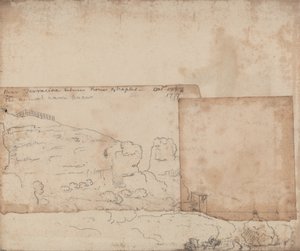 Perto de Terracina, entre Roma e Nápoles, outubro de 1777 de John Robert Cozens