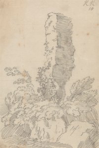 Pedras e Árvores Perpendiculares de John Robert Cozens