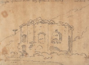 O Templo de Vénus na Baía de Baia, 2 de Dezembro de John Robert Cozens