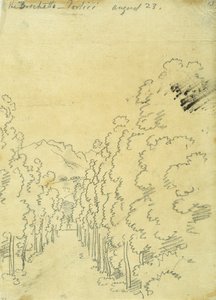 Woodland, de um álbum de traçados de John Robert Cozens
